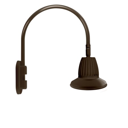 Rab GOOSENECK STYLE4 13W NEUTRAL LED 11" ST SHADE SPOT REFL BWN GN4LED13NSST11BWN
